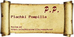 Plachki Pompilla névjegykártya